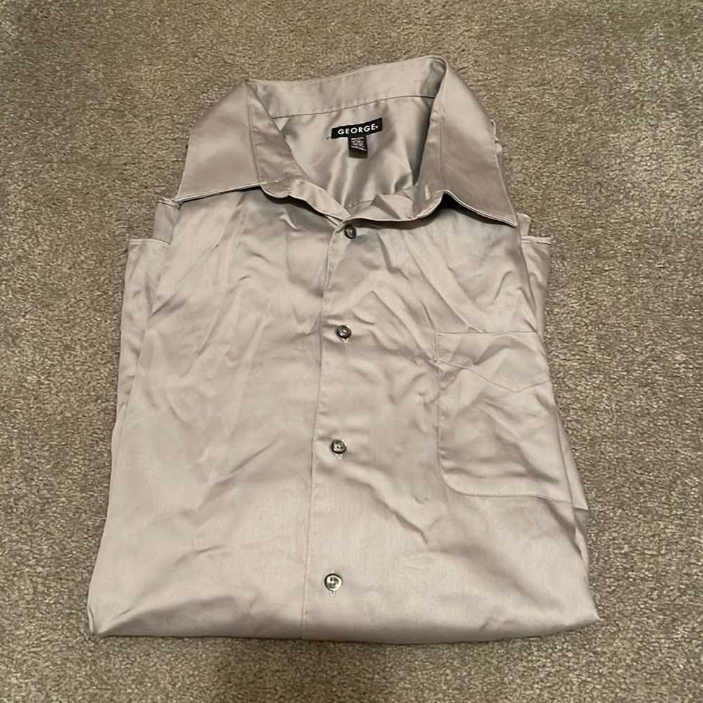 George’s long sleeve button down dress shirt